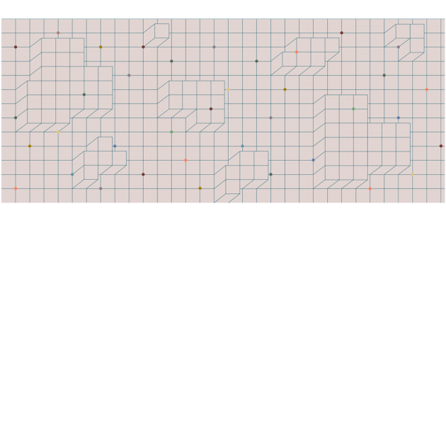 Yo2 AN1.01.2 Congruous Graphics - mural w geometryczny i trójwymiarowy wzór