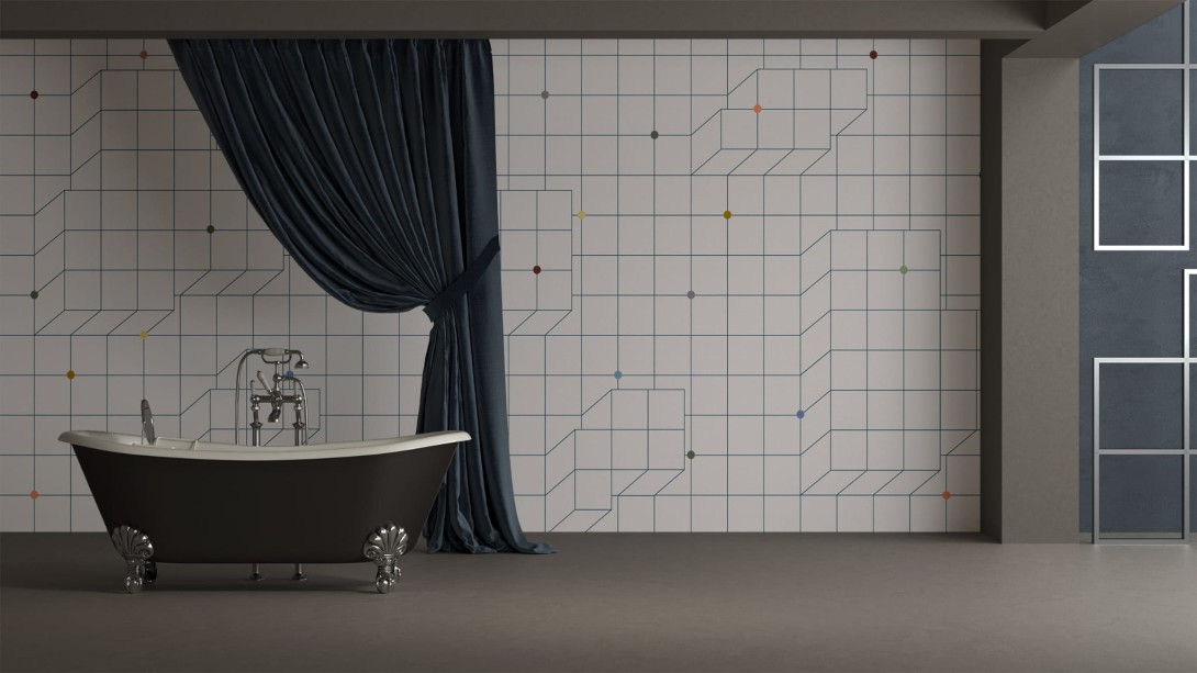 Yo2 AN1.01.2 Congruous Graphics - mural w geometryczny i trójwymiarowy wzór