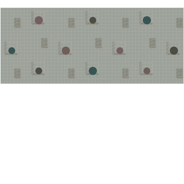 Yo2 AN1.03.3 Congruous Graphics - mural w geometryczny i trójwymiarowy wzór