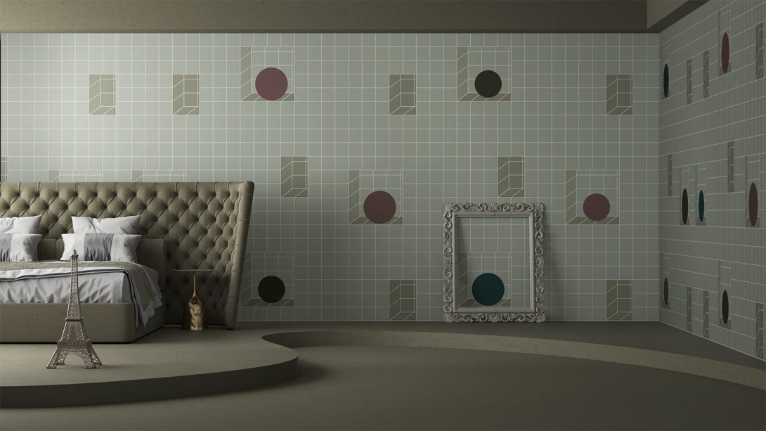 Yo2 AN1.03.3 Congruous Graphics - mural w geometryczny i trójwymiarowy wzór