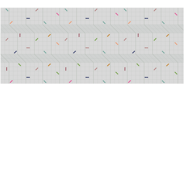 Yo2 AN1.04.1 Congruous Graphics - mural w geometryczny i trójwymiarowy wzór