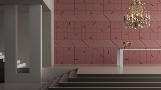 Yo2 AN1.04.2 Congruous Graphics - mural w geometryczny i trójwymiarowy wzór