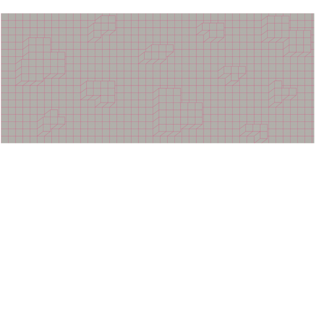 Yo2 AN1.02.1 Congruous Graphics - mural w geometryczny i trójwymiarowy wzór