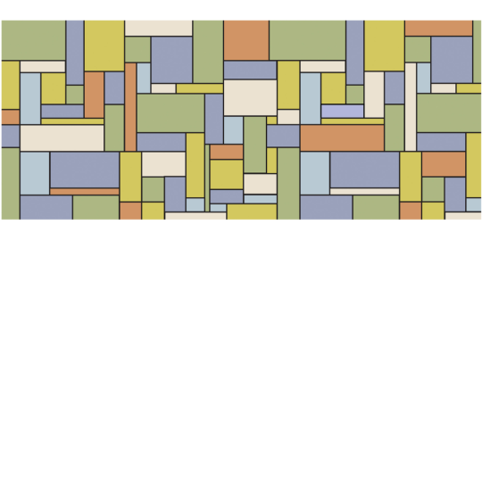Yo2 VE1.07.1 Distinct Sinless - mural w geometryczny wzór imitujący witraże