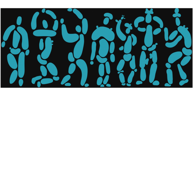 Yo2 MO1.02.3 Jocose Spotive - mural w abstrakcyjny wzór balonowych postaci