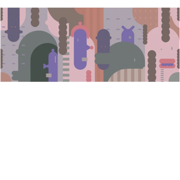 Yo2 MO1.04.3 Jocose Spotive - mural w abstrakcyjny wzór balonowych postaci