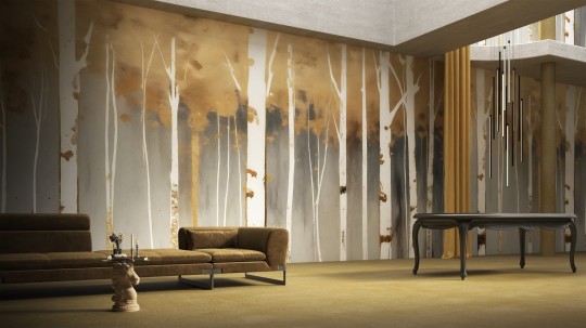 Yo2 COD3.07.1 Cover Delusion - mural w motyw lasu