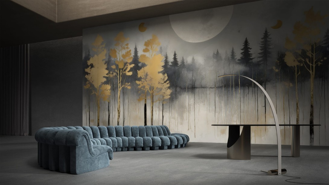 Yo2 COD3.06.2 Cover Delusion - mural w krajobraz leśny