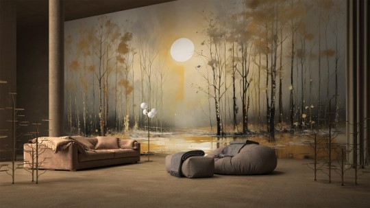 Yo2 COD3.01.1 Cover Delusion - mural w motyw lasu