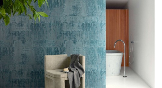 Elitis VP 880 12 Eldorado Atelier d'artiste - tapeta imitująca splot z rafii z efektem patyny