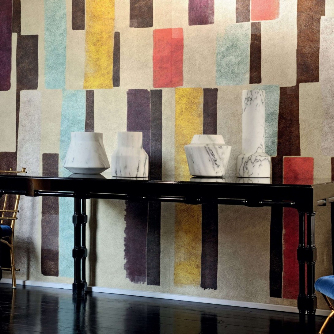Elitis VP 617 02 Indomptée Tribeca - mural imitujący zamsz