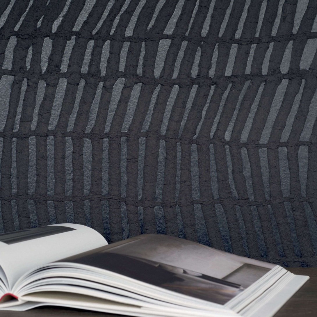 Elitis RM 985 05 Paper sculpture Amakusa – tapeta tekstylna w nieregularne linie