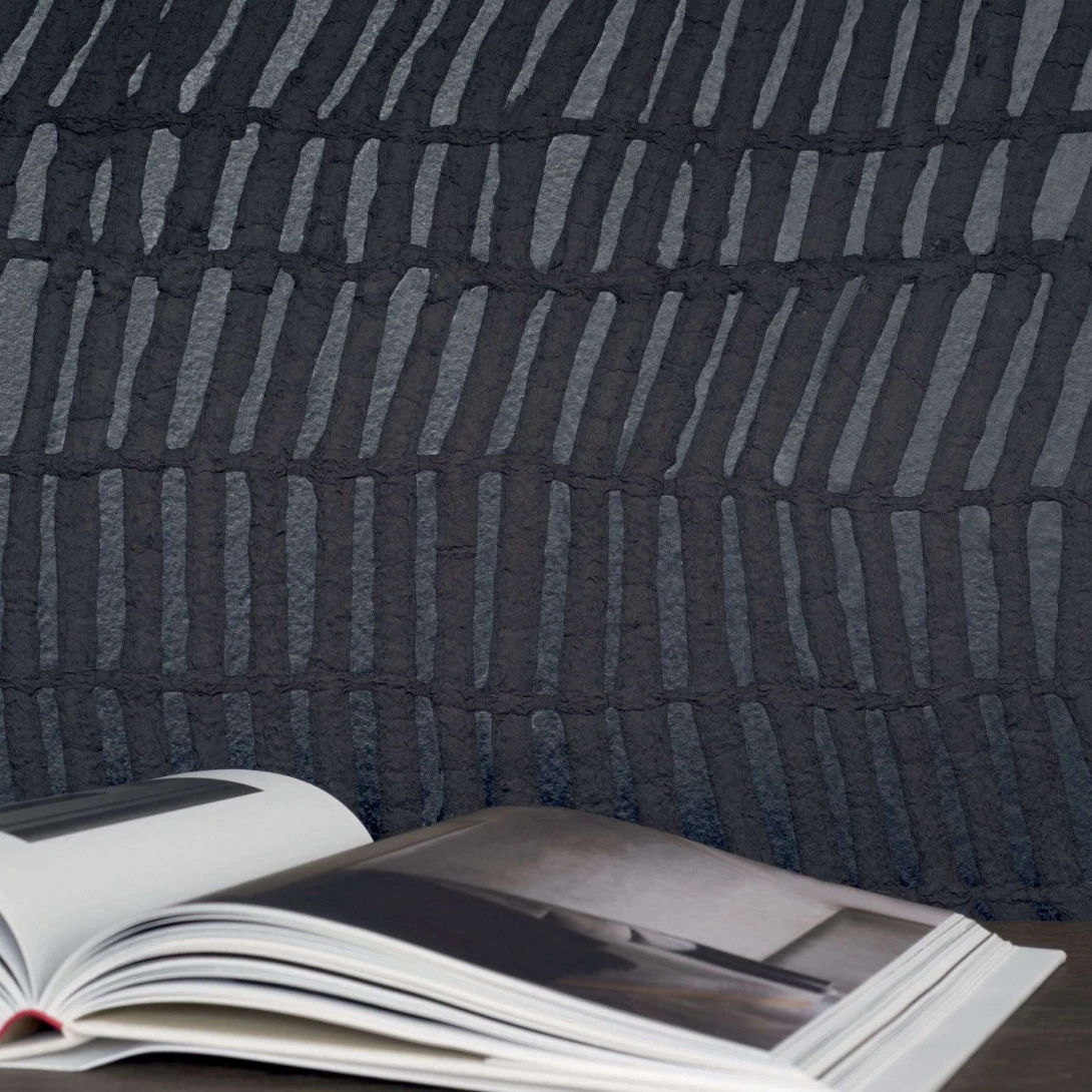 Elitis RM 985 80 Paper sculpture Amakusa – tapeta tekstylna w nieregularne linie