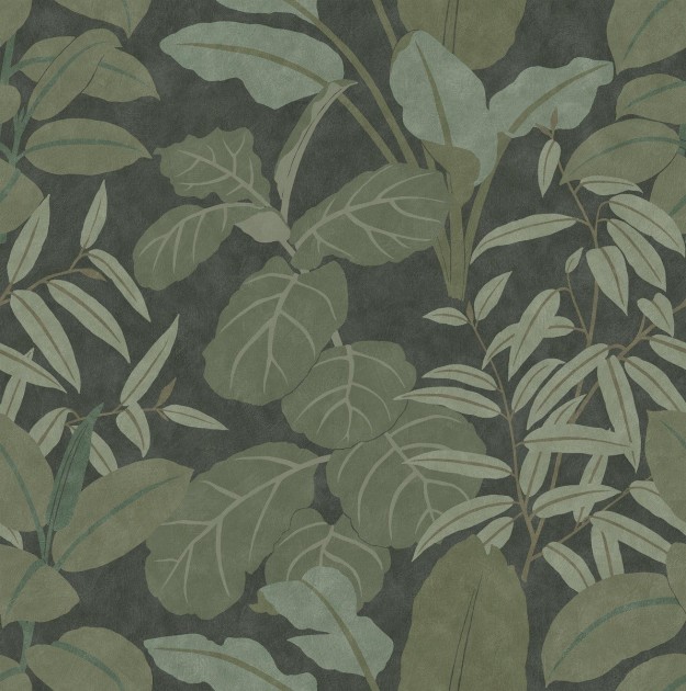 Boras Tapeter 9627W Studio Grand Leaves Green - mural w liście figowca