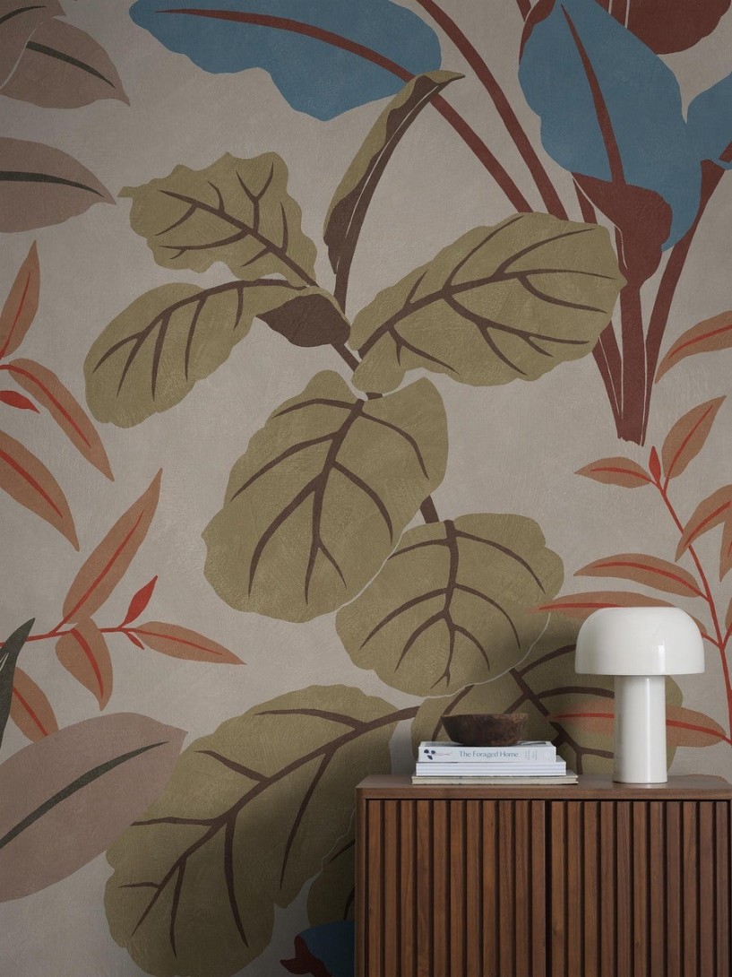 Boras Tapeter 9629W Studio Grand Leaves Multi - mural w liście figowca