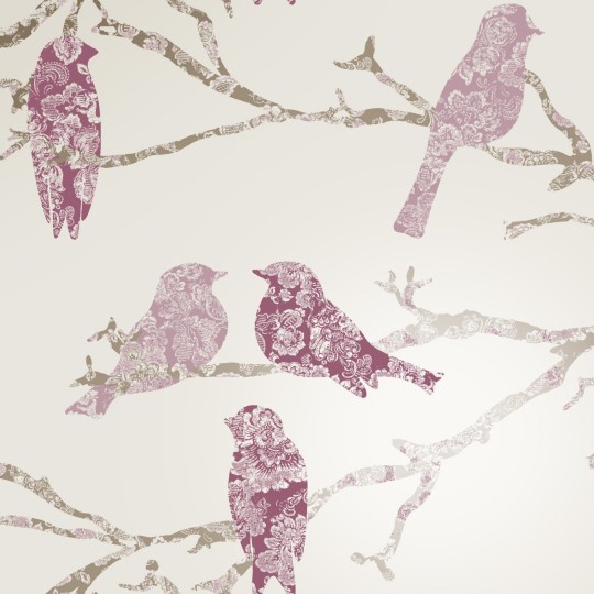 Decor Maison 5336-2 Belle - tapeta w ptaki