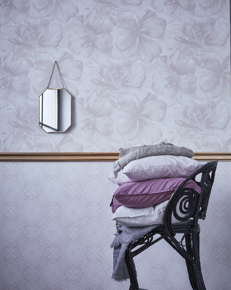 Decor Maison 5339-4 Belle - tapeta w szkic kwiatów