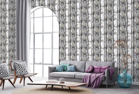 Decor Maison 5371-3 Silva - tapeta w abstrakcyjne pnie drzew