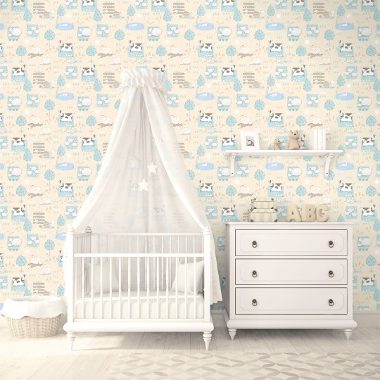 Galerie G78374 Tiny Tots 2 - tapeta dla dzieci w zwierzęta