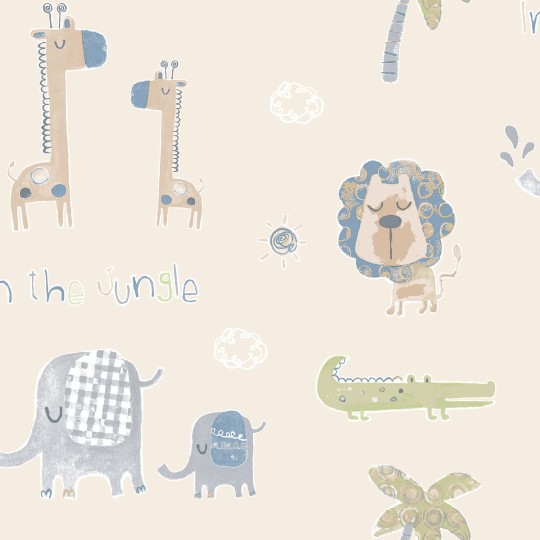 Galerie G78378 Tiny Tots 2 - tapeta dla dzieci w egzotyczne zwierzęta