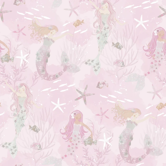 Galerie G78390 Tiny Tots 2 - tapeta dla dzieci w syrenki