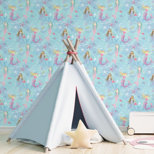 Galerie G78392 Tiny Tots 2 - tapeta dla dzieci w syrenki