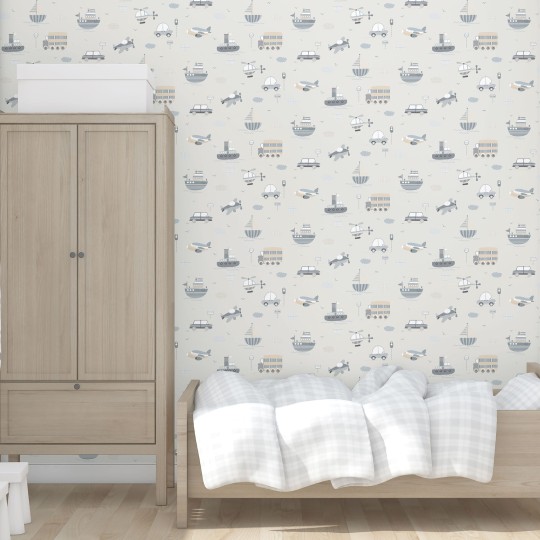 Galerie G78417 Tiny Tots 2 - tapeta dla dzieci w pojazdy