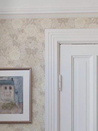 Boras Tapeter 7064 Borders Kalles Bard Beige - border geometryczny
