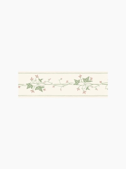 Boras Tapeter 7066 Borders Majas Bard White - border roślinny