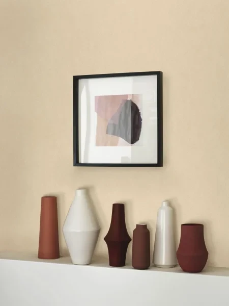 Casadeco 201009909 Nest Noir Reglisse - tapeta imitująca ścianę wapienną