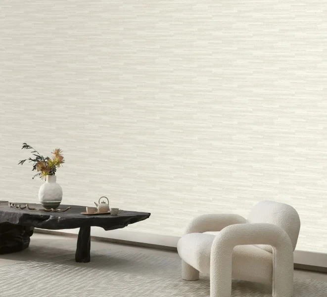 Casadeco 201141111 Matera Pietra Sable - tapeta w poziomie, patynowe deski