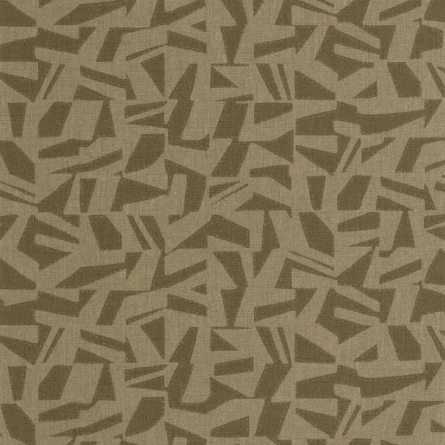 Casadeco 201157606 Matera Sanara Tabac - tapeta geometryczna w etnicznym wydaniu