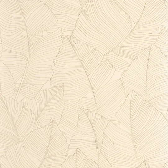 Caselio 106502017 Borneo Vegetalia Sepia beige - tapeta w egzotyczne liście