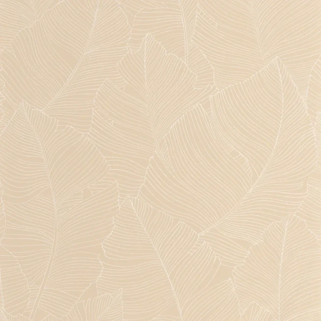Caselio 106500010 Borneo Vegetalia Blanc beige - tapeta w egzotyczne liście