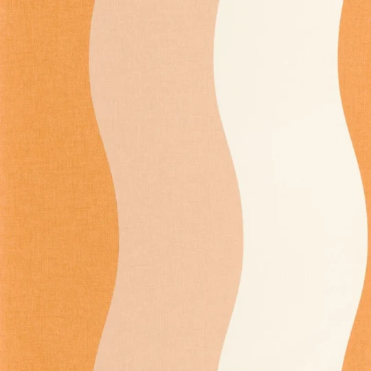 Caselio 106473044 Twist Sandy Orange rose - tapeta w retro fale