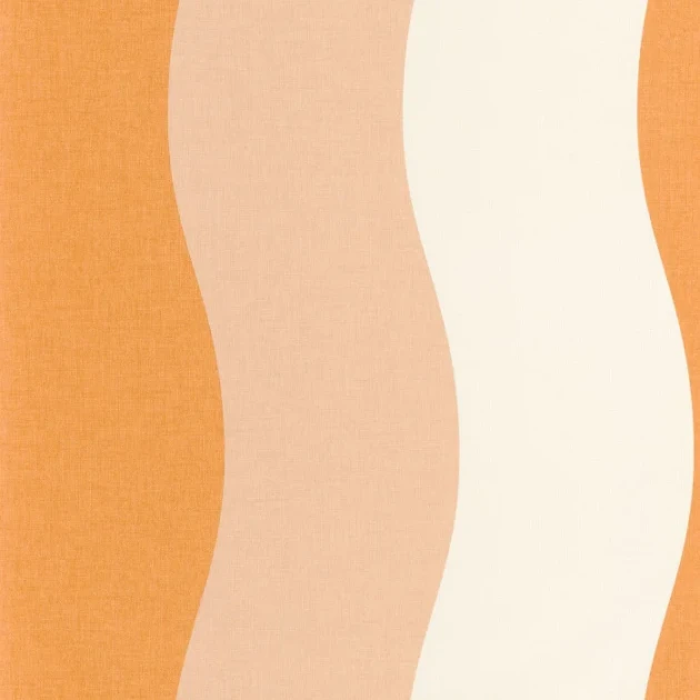 Caselio 106473044 Twist Sandy Orange rose - tapeta w retro fale
