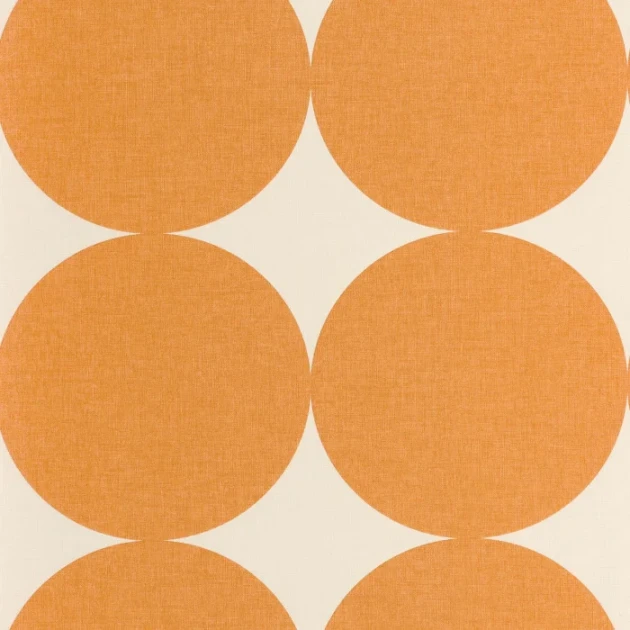 Caselio 106483010 Twist Billy Orange - tapeta w koła na tle imitującym materiał