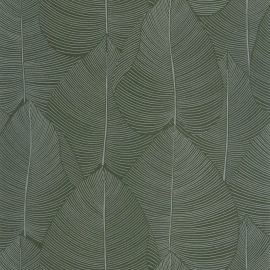 Caselio 106597070 Light Nuance Vert irise - tapeta w liście o metalicznym wykończeniu