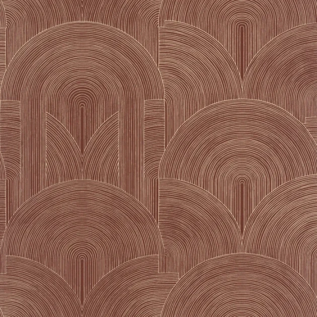 Caselio 106565055 Light Delicacy Aubergine - tapeta w łuki o metalicznym wykończeniu