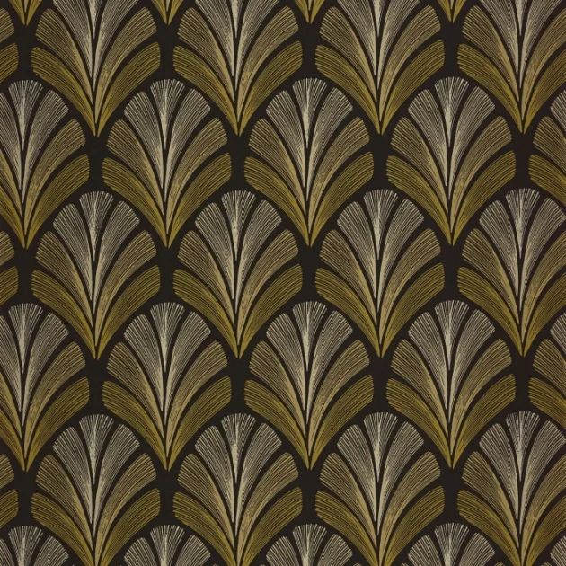 Casadeco 201052926 Annees Folles Folies St James Tabac - tapeta geometryczna w stylu art deco