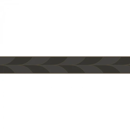 Casadeco 201109897 Annees Folles La Festive Noir Fusain - border geometryczny