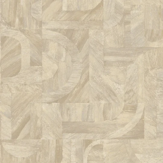 Casamance 76870100 Nature Sur Mesure - Textures Intarsia Sable - tapeta geometryczna imitująca naturalną fakturę