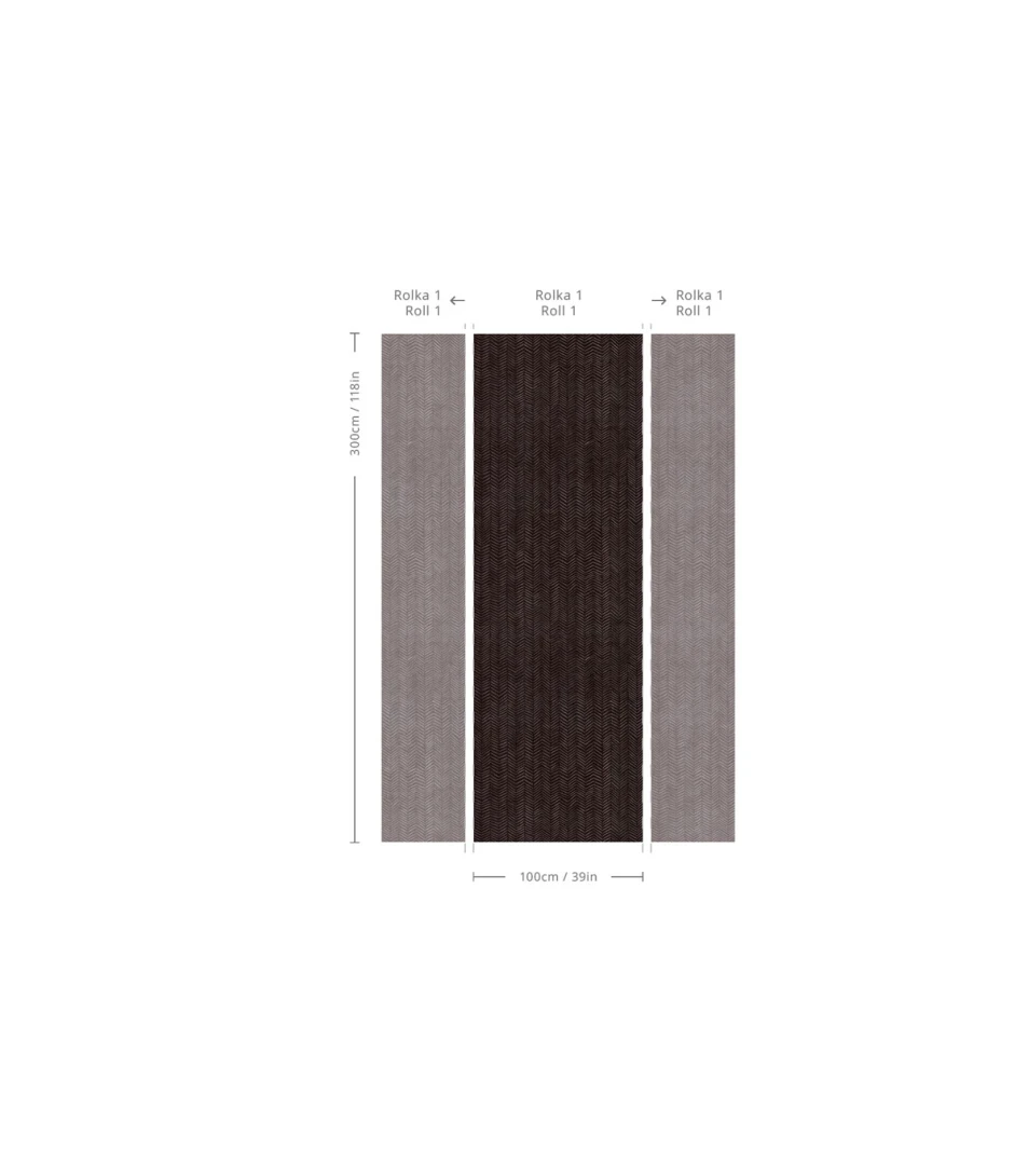 Wallcolors TAP-9184 Basic Herringbone Burgundy - mural w jodełkę