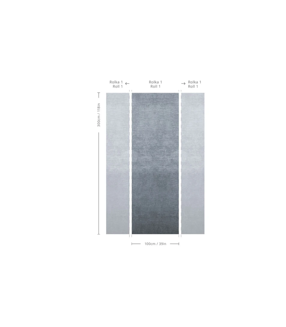 Wallcolors TAP-9187 Basic Organic Blue - mural w fale