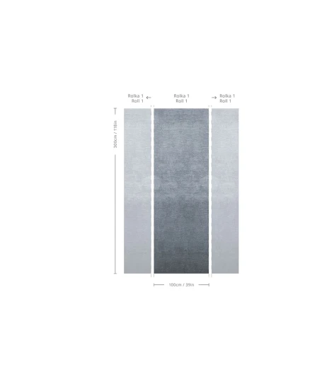 Wallcolors TAP-9187 Basic Organic Blue - mural w fale