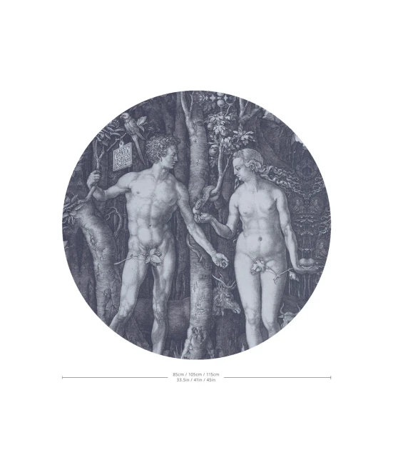 Wallcolors DOT-9097 Dots Forbidden Fruit - okrągły mural z motywem ogrodu Eden