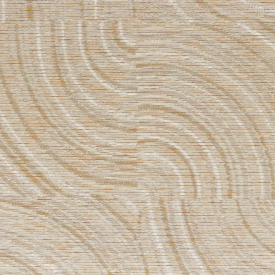 Casamance 71710202 Manufactura Alentours Ivoire Orange - tapeta żakardowa w geometryczny wzór
