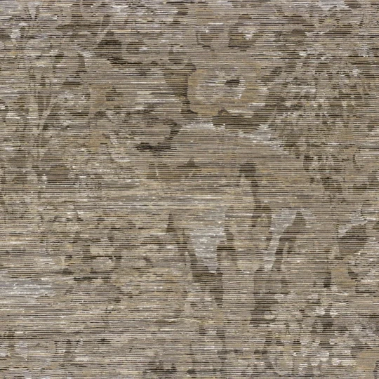 Casamance 71700135 Manufactura Verdure Taupe - tapeta żakardowa w liście