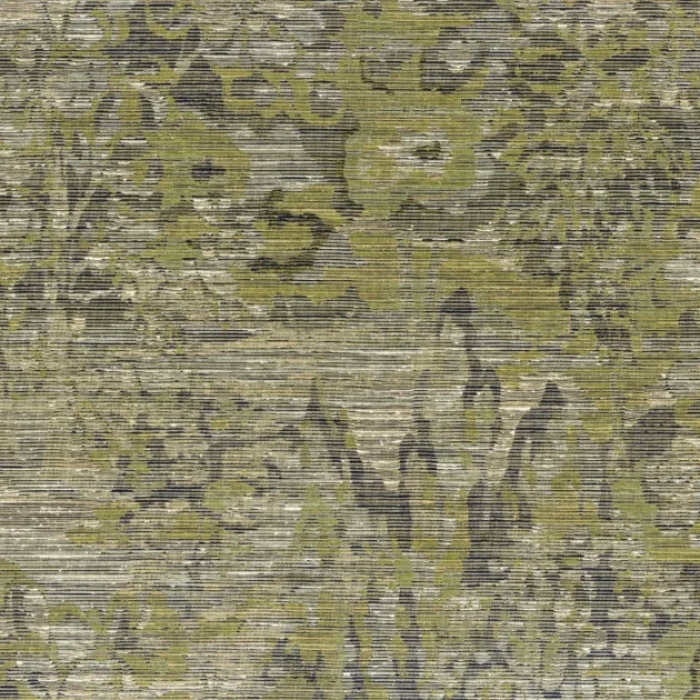Casamance 71700355 Manufactura Verdure Vert - tapeta żakardowa w liście