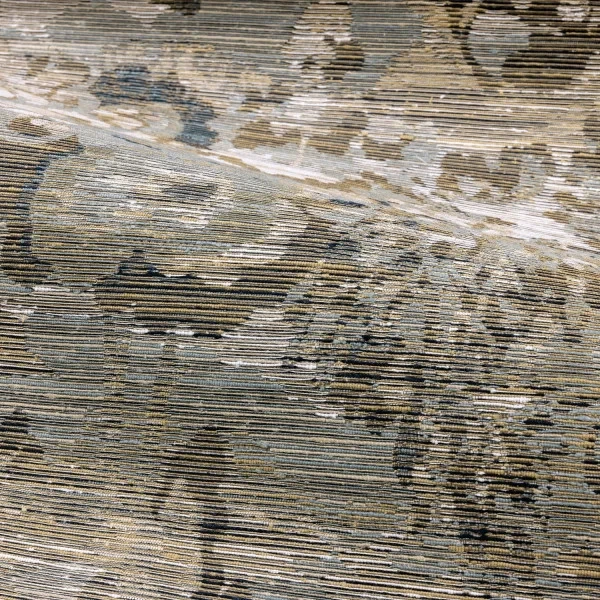 Casamance 71700245 Manufactura Verdure Pierre Bleue - tapeta żakardowa w liście